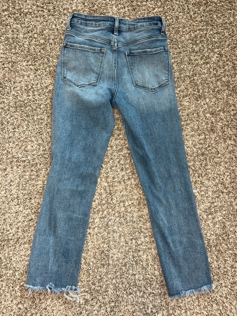 VERVET HAMPTON HIGH RISE CROP STRAIGHT LEG JEANS MEDIUM BLUE WASH Sz 0/24 - Picture 13 of 15